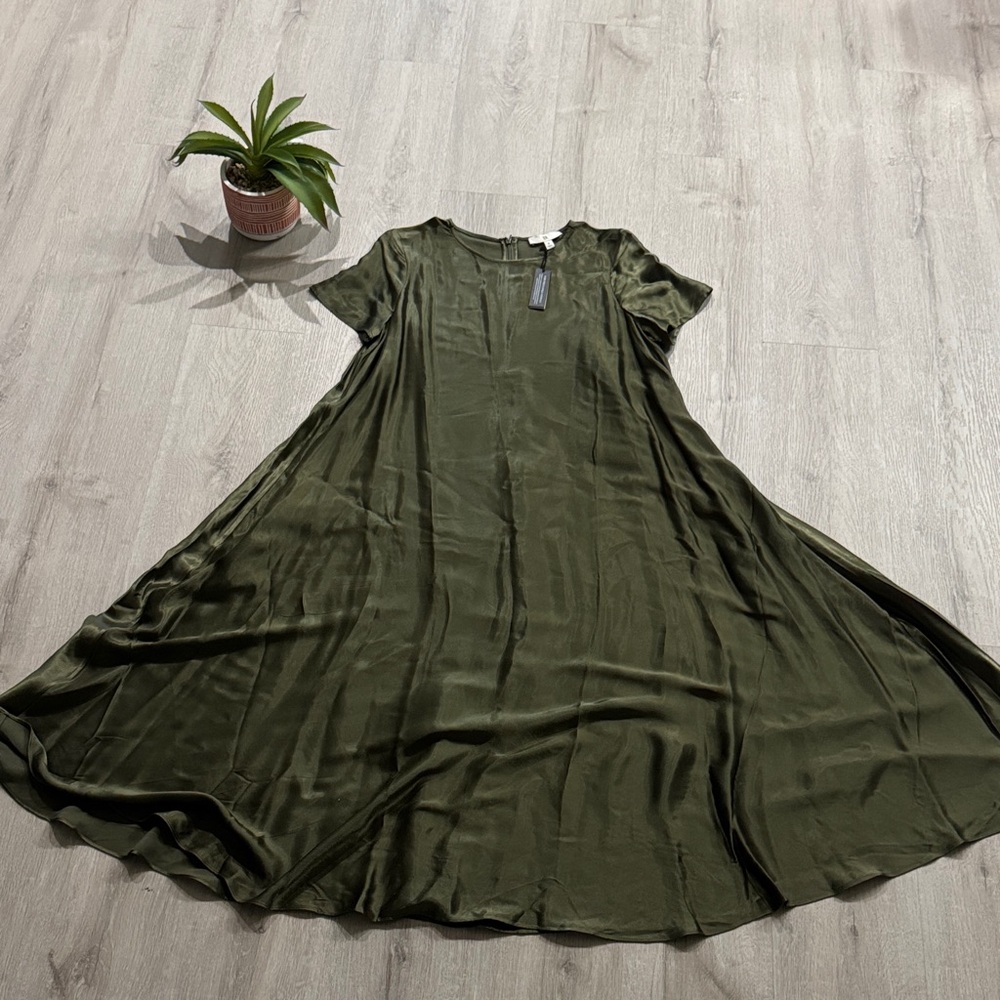 Banana Republic Forest Green Maxi Dress